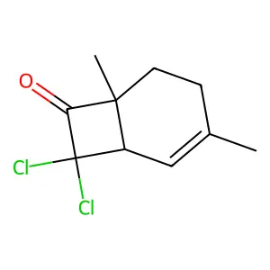 8,8-Dichloro-3,6-dimethylbicyclo[4.2.0]oct-2-en-7-one structure