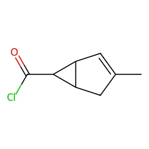 (1S,5S,6R)-3-Methylbicyclo(3.1.0)hex-3-ene-6-carbonyl chloride structure