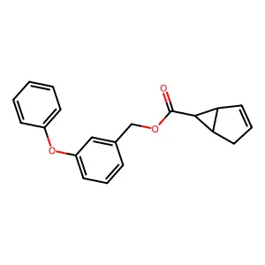 (3-Phenoxyphenyl)methyl (1R,5S,6S)-bicyclo(3.1.0)hex-3-ene-6-carboxylate structure
