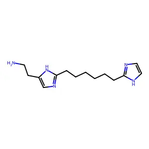 2-(2-(6-(1H-Imidazol-2-yl)hexyl)-1H-imidazol-5-yl)ethanamine structure