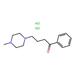 Butyrophenone, 4-(4-methyl-1-piperazinyl)-, dihydrochloride structure
