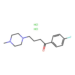 Butyrophenone, 4'-fluoro-4-(4-methyl-1-piperazinyl)-, dihydrochloride structure