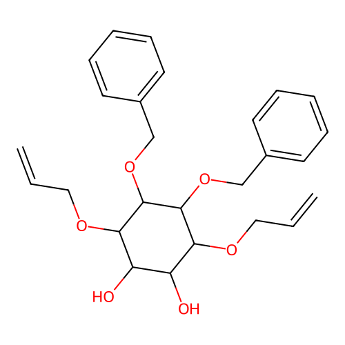3,6-Bis(allyloxy)-4,5-bis(benzyloxy)-1,2-cyclohexanediol structure