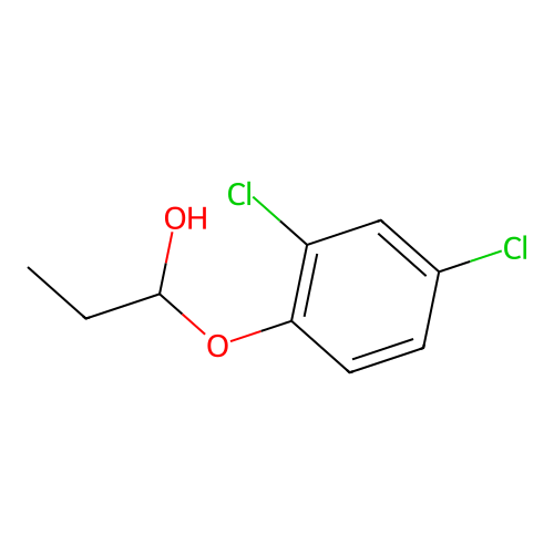 (2,4-Dichlorophenoxy)propanol structure