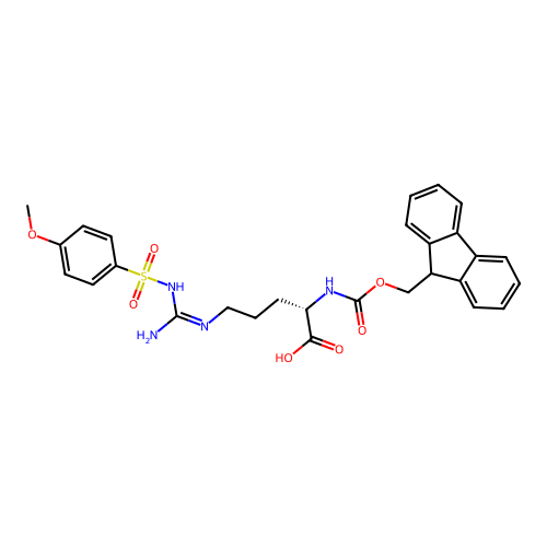 Fmoc-Arg(Mtr)-OH structure