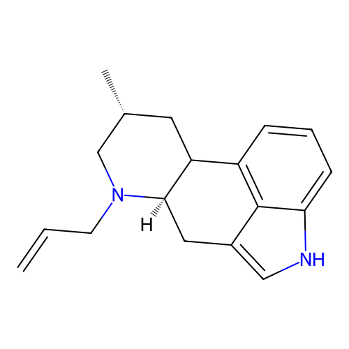 8-Methyl-6-(prop-2-en-1-yl)ergoline structure