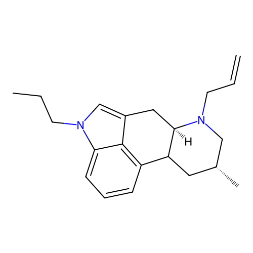 8-Methyl-6-(prop-2-en-1-yl)-1-propylergoline structure