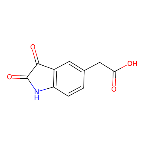 2-(2,3-Dioxoindolin-5-yl)acetic acid structure