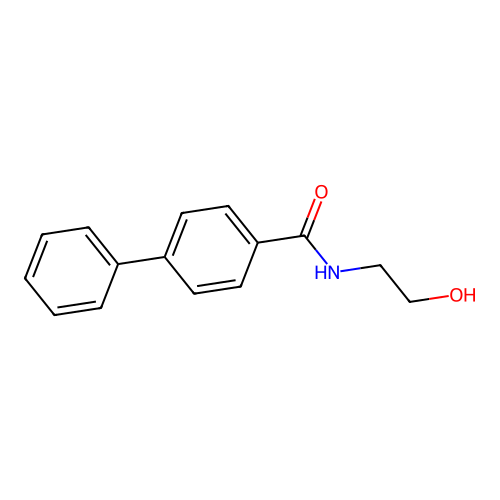 N-(2-hydroxyethyl)[1,1'-biphenyl]-4-carboxamide structure
