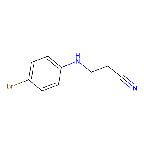 3-(4-Bromoanilino)propionitrile structure
