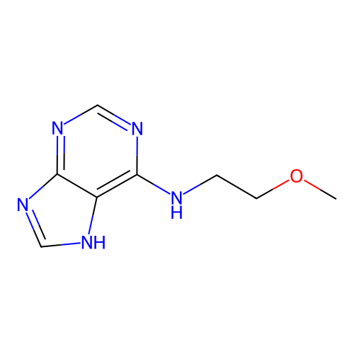 N-(2-methoxyethyl)-9H-purin-6-amine structure
