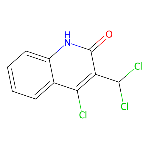 4-chloro-3-(dichloromethyl)-1H-quinolin-2-one structure
