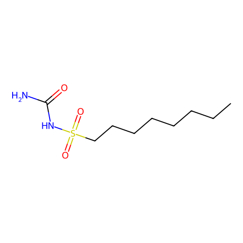 Octylsulfonylurea structure