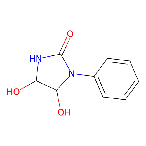 4,5-Dihydroxy-1-phenylimidazolidin-2-one structure