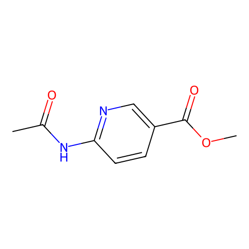 Methyl 6-(acetylamino)nicotinate structure