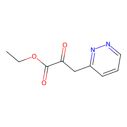 Ethyl 2-oxo-3-pyridazin-3-ylpropanoate structure