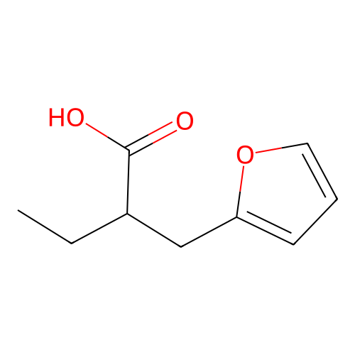 2-(Furan-2-ylmethyl)butanoic acid structure