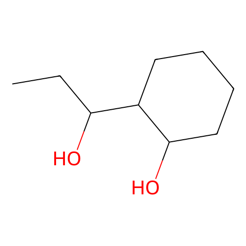 2-(1-Hydroxypropyl)cyclohexan-1-ol structure