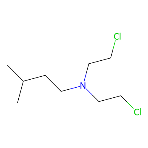 Butylamine, N,N-bis(2-chloroethyl)-3-methyl- structure