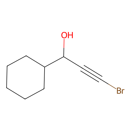 2-Propyn-1-ol, 3-bromo-1-cyclohexyl- structure