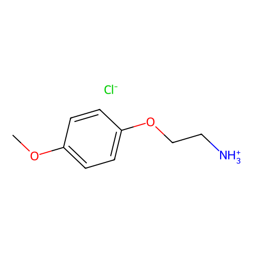 [2-(4-Methoxyphenoxy)ethyl]ammonium chloride structure