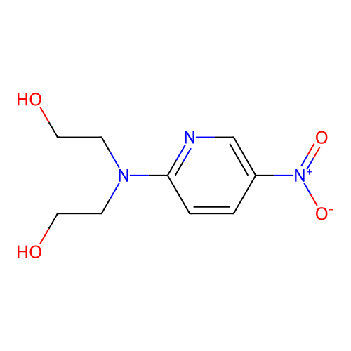 N-(5-Nitro-2-pyridyl)-iminodiethanol structure