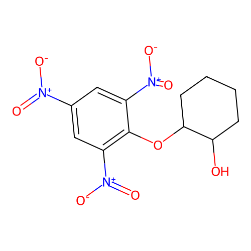 2-(2,4,6-Trinitrophenoxy)cyclohexanol structure