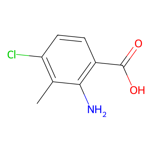 2-Amino-4-chloro-3-methylbenzoic acid structure