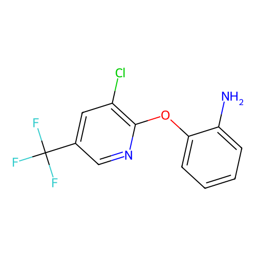 2-((3-Chloro-5-(trifluoromethyl)-2-pyridinyl)oxy)aniline structure