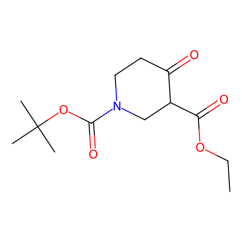 1-(1,1-Dimethylethyl) 3-ethyl 4-oxo-1,3-piperidinedicarboxylate structure