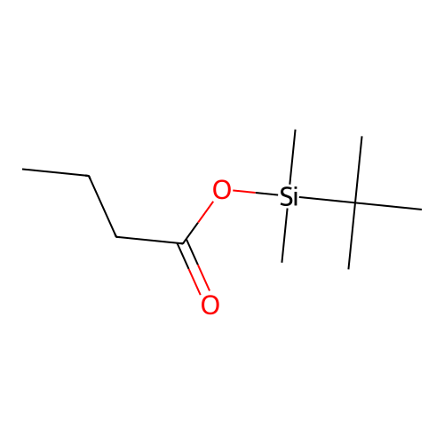 Butanoic acid, DMTBS structure