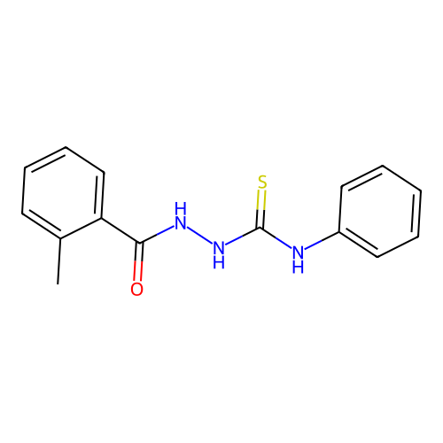 1-[(2-Methylbenzoyl)amino]-3-phenylthiourea structure