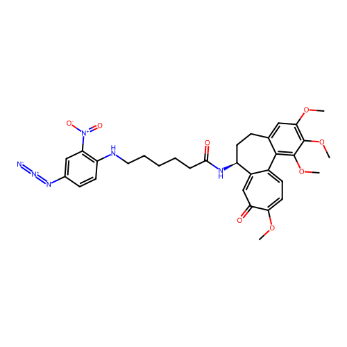 6'-(4'-Azido-2'-nitrophenylamino)hexanoyldeacetylcolchicine structure