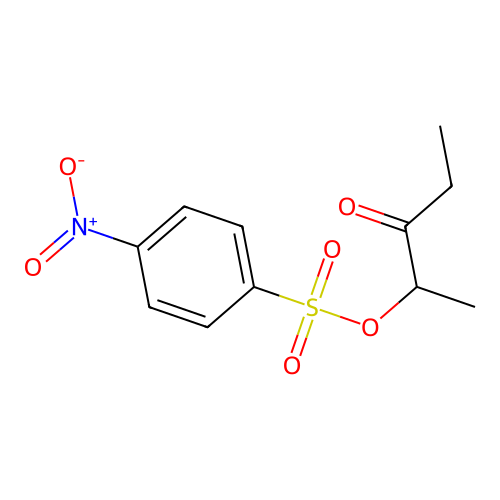 1-Methyl-2-oxobutyl 4-nitrobenzenesulfonate structure