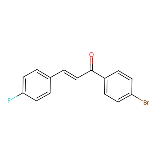 2-Propen-1-one, 1-(4-bromophenyl)-3-(4-fluorophenyl)- structure