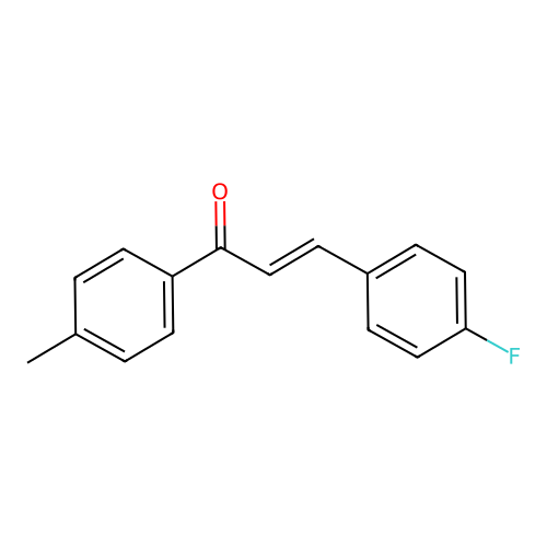 3-(4-Fluorophenyl)-1-(4-methylphenyl)-2-propen-1-one structure