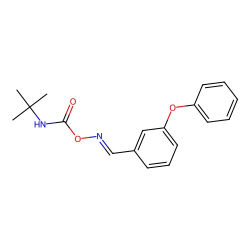 (E)-(3-Phenoxyphenyl)methylideneamino) N-tert-butylcarbamate structure