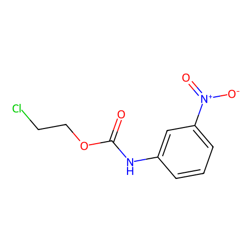2-Chloroethyl N-(3-nitrophenyl)carbamate structure