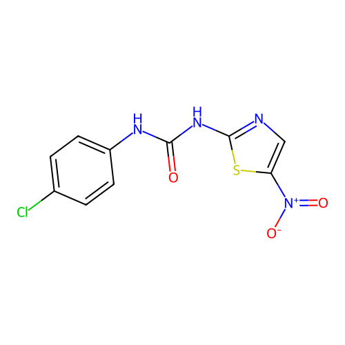 1-(4-Chlorophenyl)-3-(5-nitro-1,3-thiazol-2-yl)urea structure