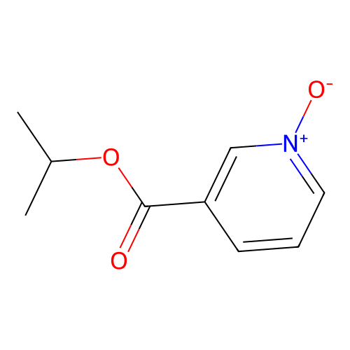 3-Pyridinecarboxylic acid, 1-methylethyl ester, 1-oxide structure