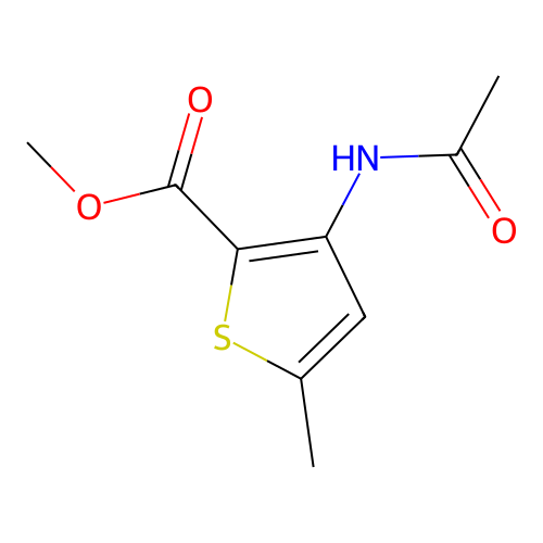 Methyl 3-acetamido-5-methylthiophene-2-carboxylate structure
