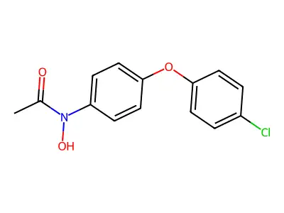 Acetamide, N-(4-(4-chlorophenoxy)phenyl)-N-hydroxy- structure