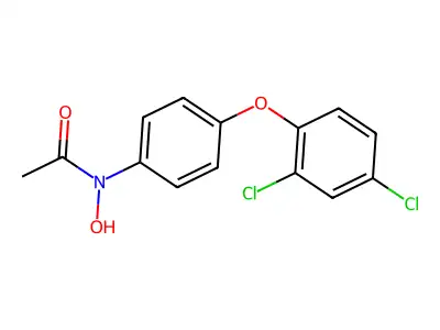 Acetamide, N-(4-(2,4-dichlorophenoxy)phenyl)-N-hydroxy- structure