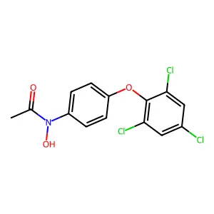 N-Hydroxy-N-(4-(2,4,6-trichlorophenoxy)phenyl)acetamide structure