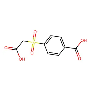 对-(羧甲基磺酰基)苯甲酸 structure