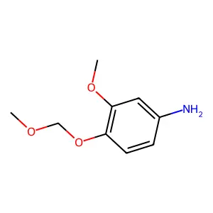 Aniline, 3-methoxy-4-(methoxymethoxy)- structure