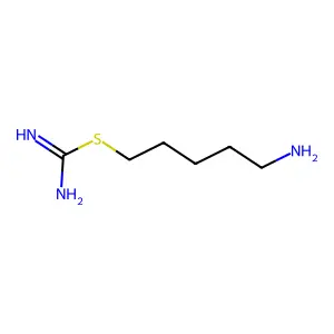 5-Aminopentyl carbamimidothioate structure