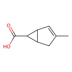 Bicyclo(3.1.0)hex-2-ene-6-carboxylic acid, 3-methyl-, (1alpha,5alpha,6beta)- structure