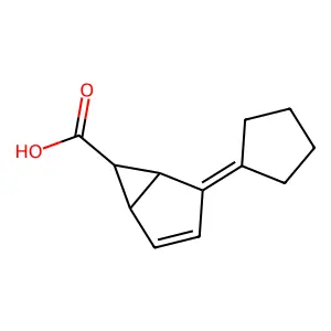 Bicyclo(3.1.0)hex-2-ene-6-carboxylic acid, 4-cyclopentylidene-,(1alpha,5alpha,6beta)- structure