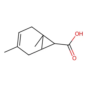 (1S,6S,7R)-1,4-dimethylbicyclo[4.1.0]hept-3-ene-7-carboxylic Acid structure